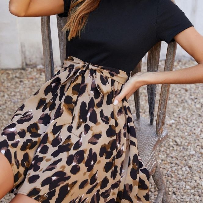 Cecile | Women's Leopard Print Fashionable Cocktail Dress