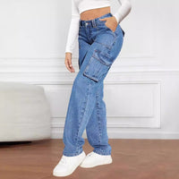 Celandine | Women's Pockets Jeans in Blue
