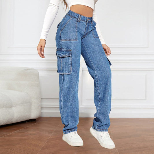 Celandine | Women's Pockets Jeans in Blue