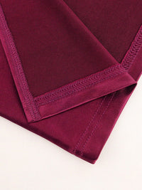 Celandine | Women's Puff Sleeve Elegant Evening Dress in Wine Red