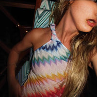 Celestine | Women's Asymmetric Maxi Dress in Multicolor
