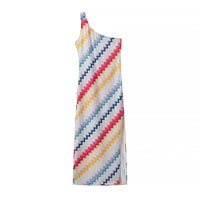Celestine | Women's Asymmetric Maxi Dress in Multicolor