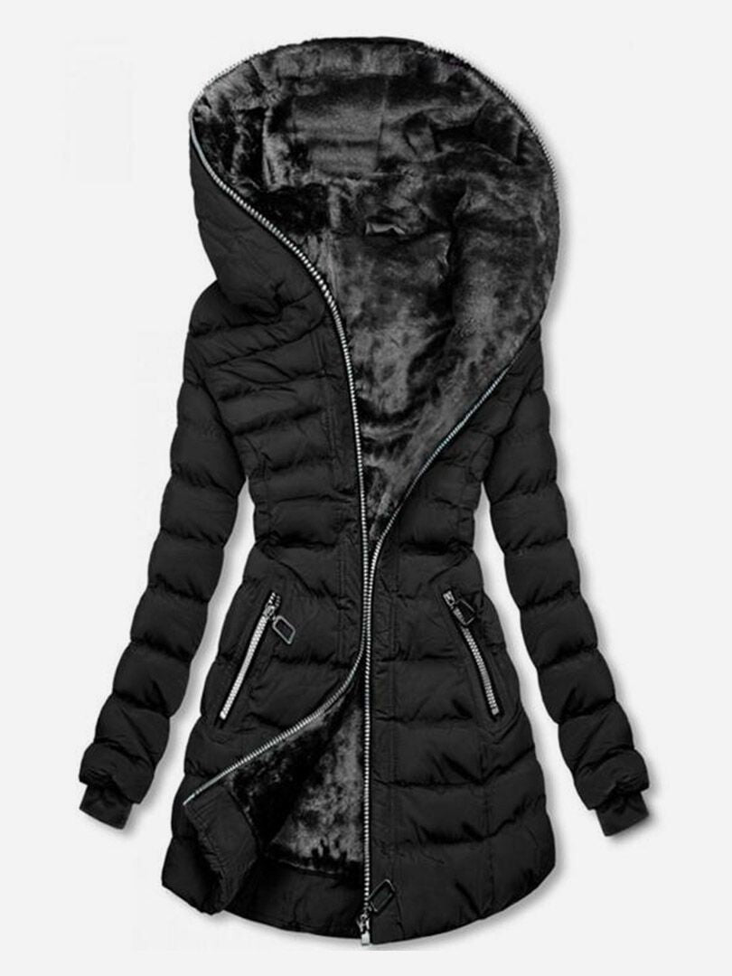 Celidonia | Women's Zip Pockets Jacket in Black