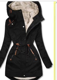 Celinde | Women's Pockets Belted Winter Parka – Winter Jacket in Black