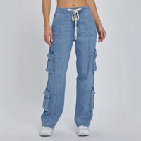 Celine | Women's Pockets Jeans in Blue