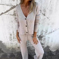 Cerelia | Women's Cardigan and Pants Two-Piece Set