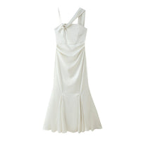 Cerelia | Women's Asymmetric Ruffle Elegant Maxi Dress in Kleid