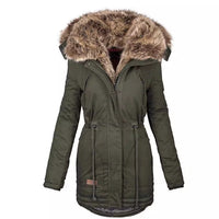 Ceridwen | Women's Zip Pockets Parka – Winter Jacket in Pink