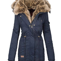 Ceridwen | Women's Zip Pockets Parka – Winter Jacket in Pink