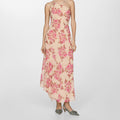 Chantal | Women's Asymmetric Floral Elegant Maxi Dress