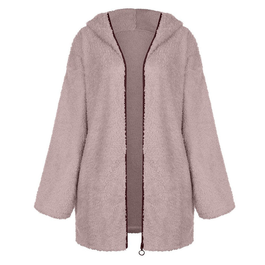 Charis | Women's Zip Oversized Pockets Hooded Jacket