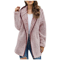 Charis | Women's Zip Oversized Pockets Hooded Jacket in Mauv