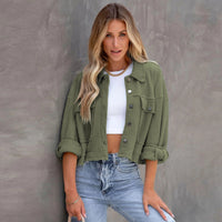 Charissa | Women's Jacket in Olive Green