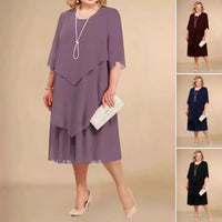 Charlotta | Women's Straight Skirt Shape Midi Dress