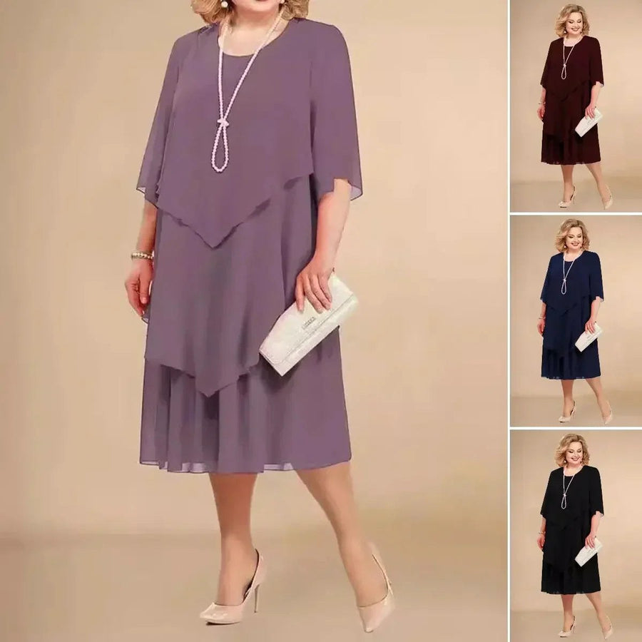 Charlotta | Women's Straight Skirt Shape Midi Dress