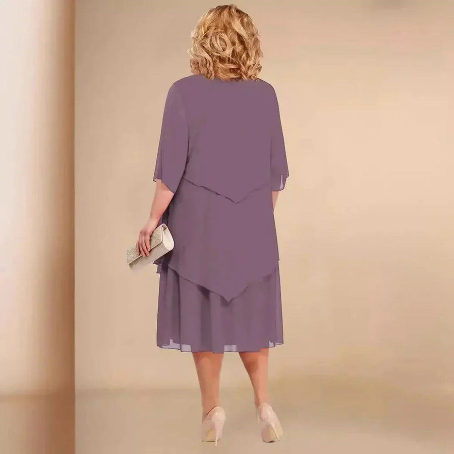 Charlotta | Women's Straight Skirt Shape Midi Dress