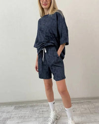 Chiara | Women's Elegant T-Shirt in Blue