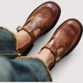 Chiara | Women's Brogue Detailing Mary Jane Shoes