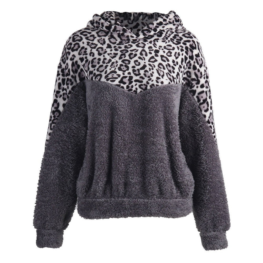 Chiarella | Women's Leopard Print Hooded Sweater
