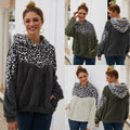 Chiarella | Women's Leopard Print Hooded Sweater