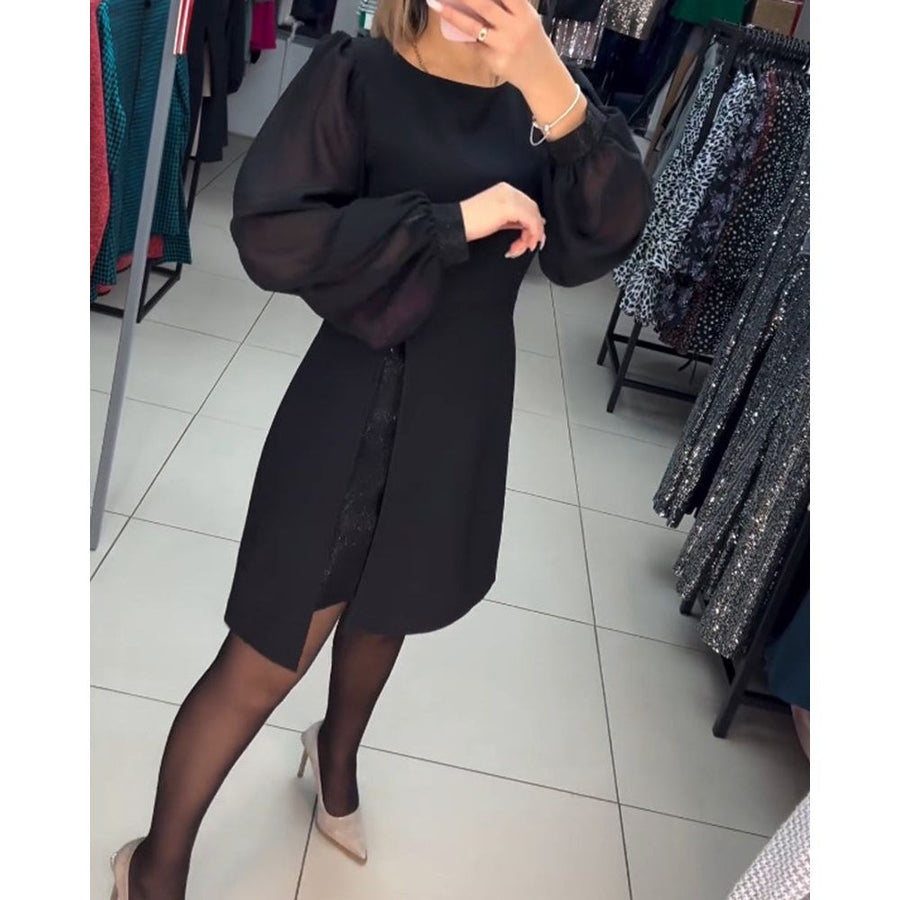 Christiane | Women's Structured Mini With Volume Sleeves Dress