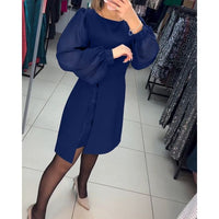 Christiane | Women's Structured Mini With Volume Sleeves Dress