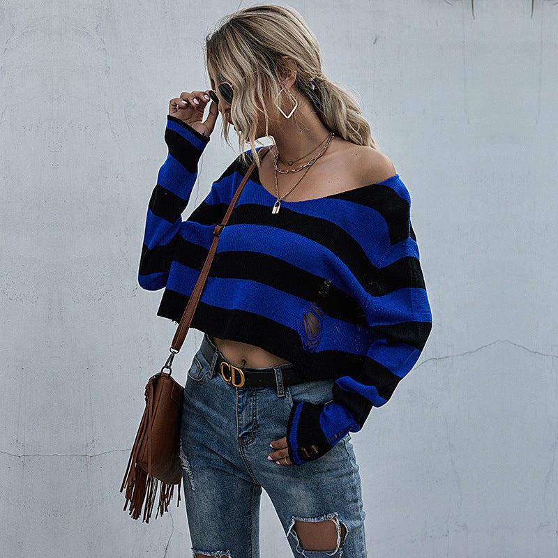 Christiane | Women's Oversized Striped Sweater