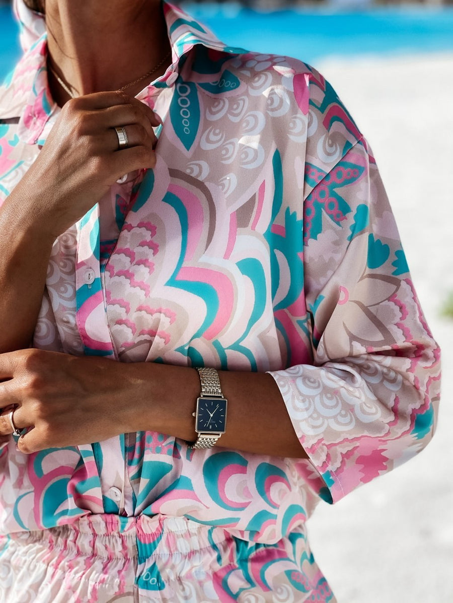 Chrysanthe | Women's Blouse in Pink