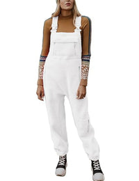 Cicely | Women's Pockets Jumpsuit in White