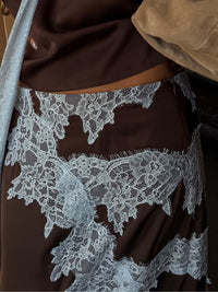 Cilicia | Women's Halter with Scarf and Skirt Two-Piece Set