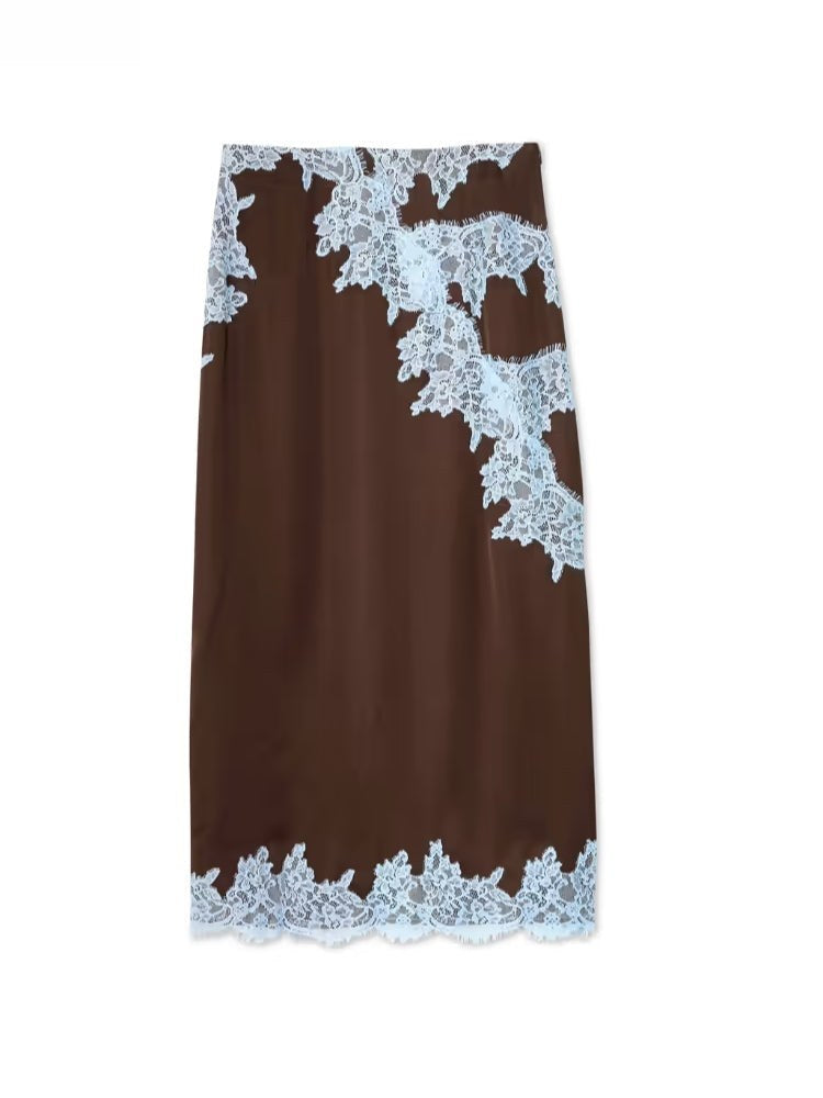 Cilicia | Women's Halter with Scarf and Skirt Two-Piece Set