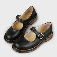 Cilla | Women's Buckle Strap Rounded Toe Mary Jane Shoes