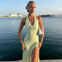 Circe | Women's V-Neck Maxi Dress in Kleid