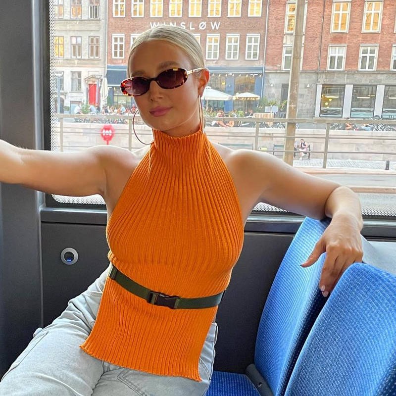 Clarice | Women's Top in Orange