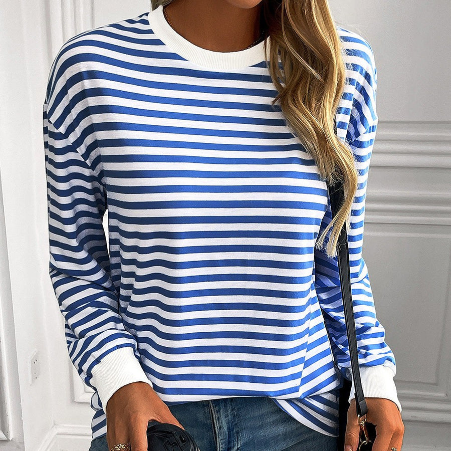 Clelia | Women's Long Sleeve Sweater in Blue