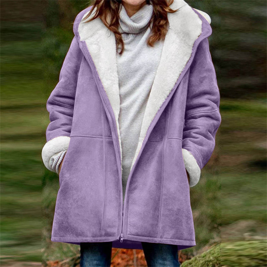 Clemence | Women's Fleece Jacket in Light Purple