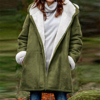 Clemence | Women's Fleece Jacket in Olive Green