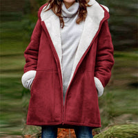 Clemence | Women's Fleece Jacket in Red