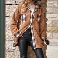 Clementine | Women's Plaid Fleece Jacket