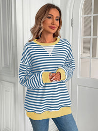 Cleofe | Women's Sweater in Blue White