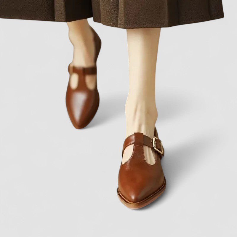 Clio | Women's Low Block-Heel Mary Jane Shoes