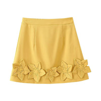 Clio | Women's Floral Crop Top in Anzug