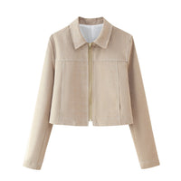 Clodagh | Women's Zip Elegant Jacket in Gray