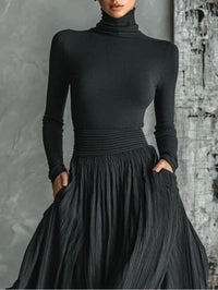 Clotilde | Women's Long Sleeve Top Maxi Skirt Two-Piece Set