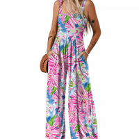 Clotilde | Women's Pockets Jumpsuit in Pink