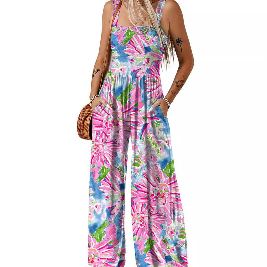 Clotilde | Women's Pockets Jumpsuit in Pink