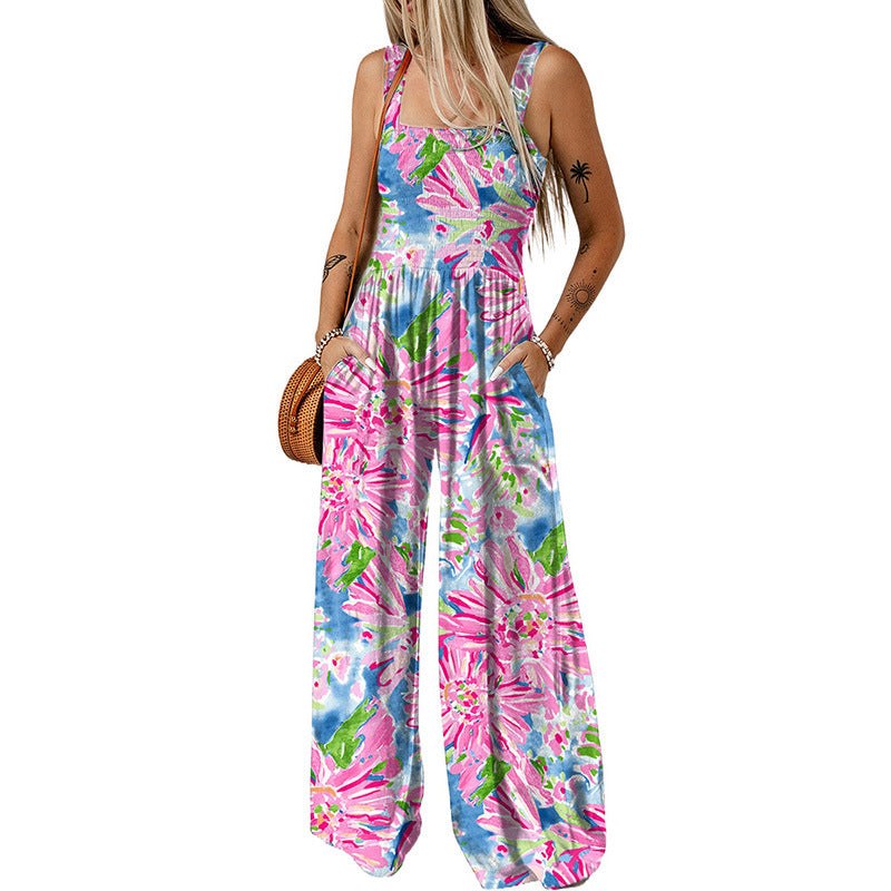 Clotilde | Women's Pockets Jumpsuit in Pink