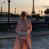 Colette | Women's Flowing Elegant Top in Pink