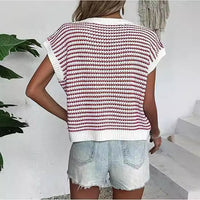Columbine | Women's Knit Casual Modern Top in Black