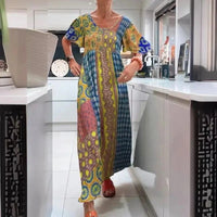 Columbine | Women's Maxi Dress in Yellow